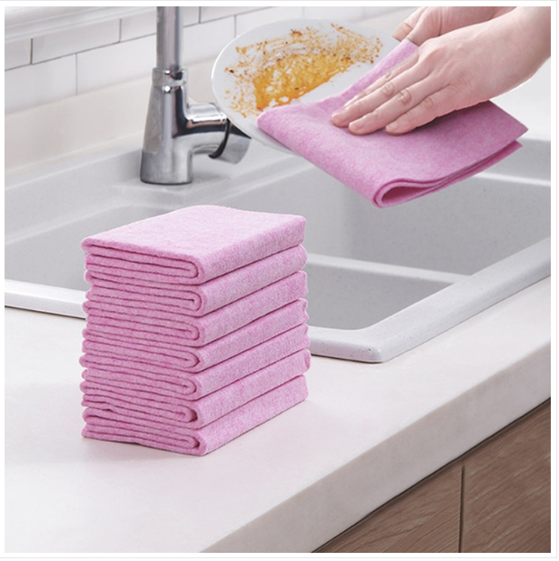 10 a sell coconut shell cloth household non-hair thickening absorbent non-oil washing dish cleaning cloth, size :30x30cm