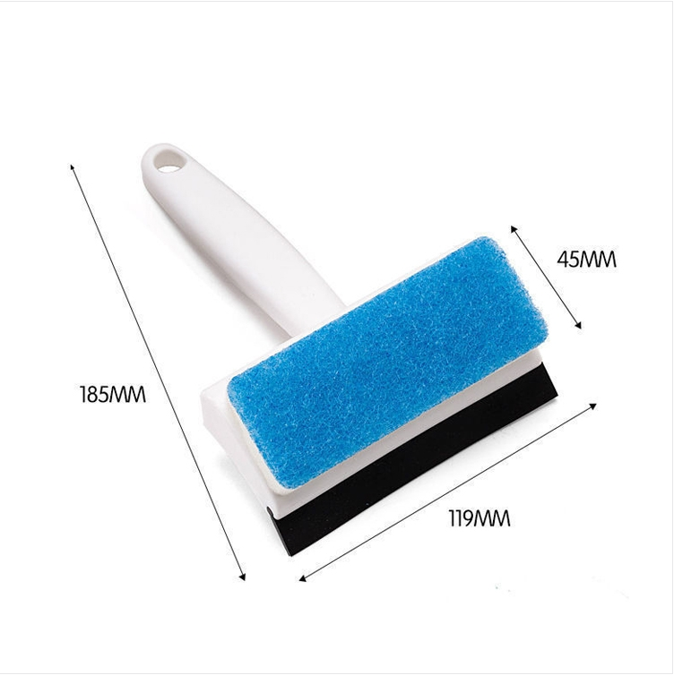 2-in-1 Window Glass cleaning brush Dust screen brush Clean wiper (white)