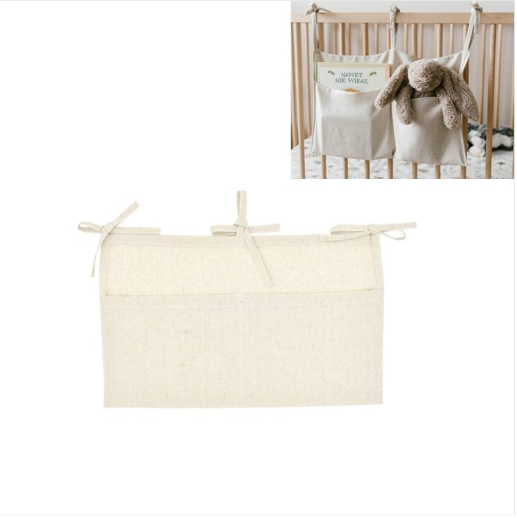 Crib storage bag Diaper Wrap teether toy Storage bag (primary color)