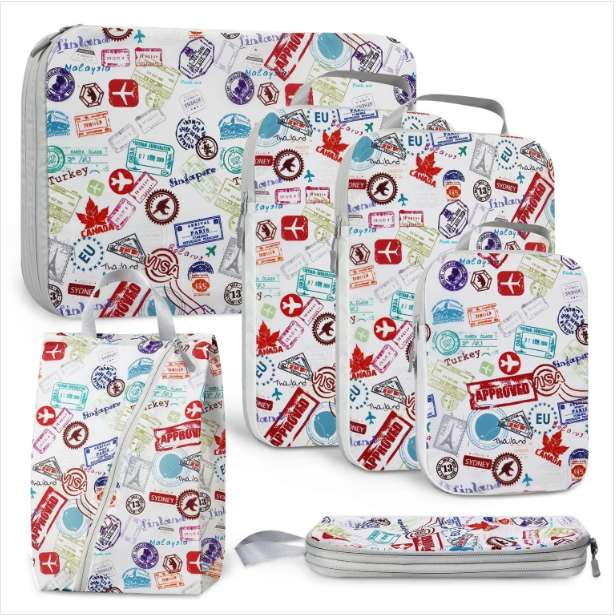 6-piece travel waterproof portable storage bag set