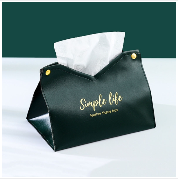 Household bedroom PU tissue bag Car drawing room paper storage box
