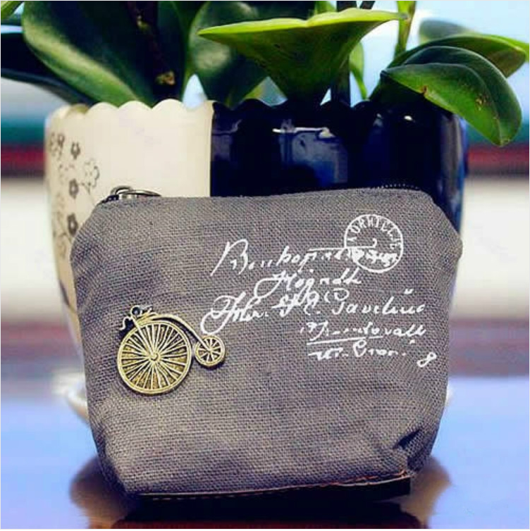 Vintage Mini coin Purse Gift Bag Classic retro storage bag