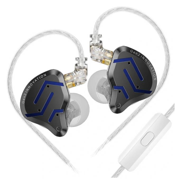 KZ-ZSN Pro 2 3.5mm Wired Earphone 1BA+1DD Technology 30095 Balanced Amature Earbuds 10mm Super-linear Dynamic Driver HIFI Sound Headphone Monitor In-