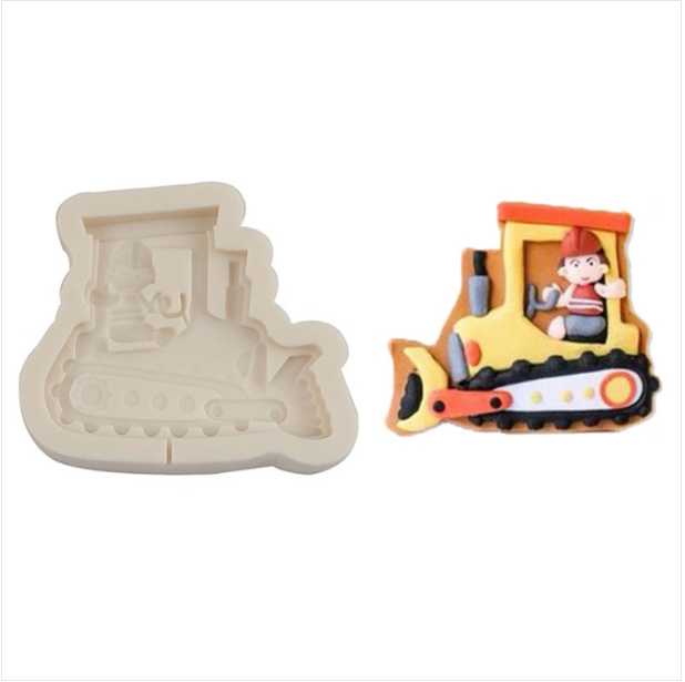 Cartoon site tool engineering car cake decoration mold, specification: MK-3058