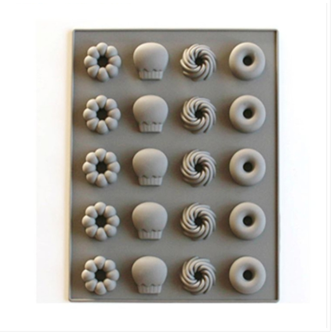 Silicone Cake Mold 25 even soft candy Hard candy silicone Cookie Mold (donut)