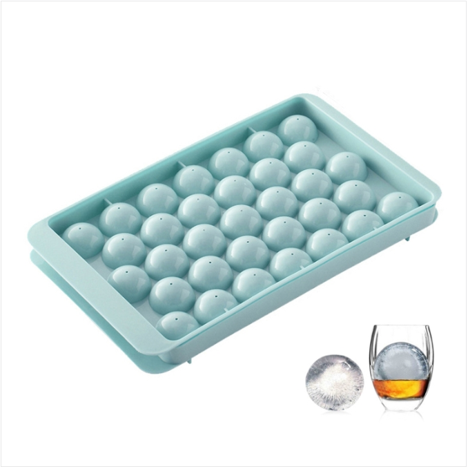 33 round ice hockey mold with lid ice box small marble ice lattice