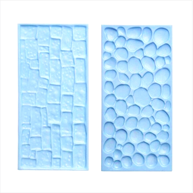 2 a sell bark wood grain fondant print embodying mold cookie baking mold tool