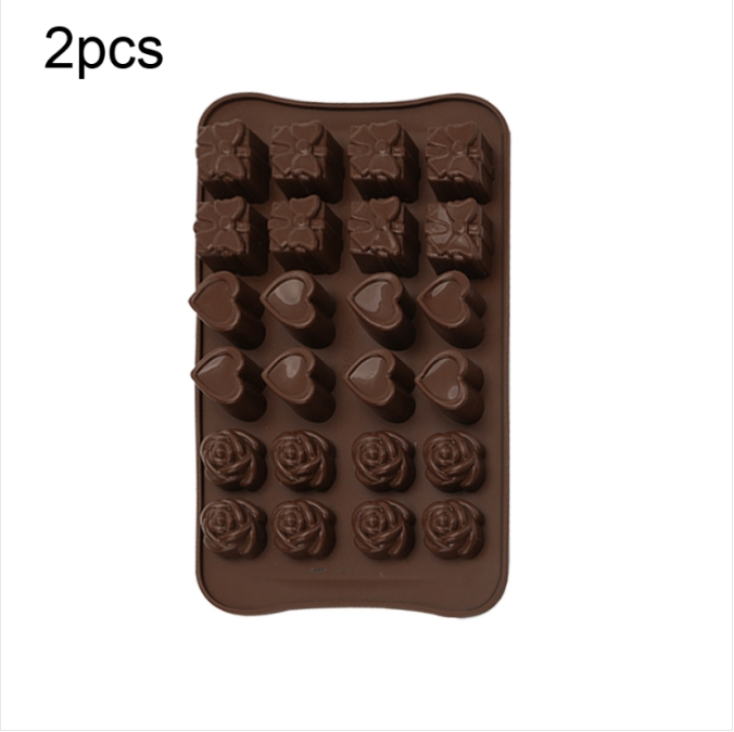 2 a silicone chocolate mold Jelly Christmas candy cake mold, style: gift box