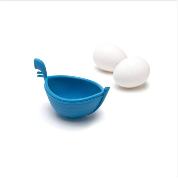 Kitchen utility water egg boat poacher mould Silicone DIY steamer cake mould