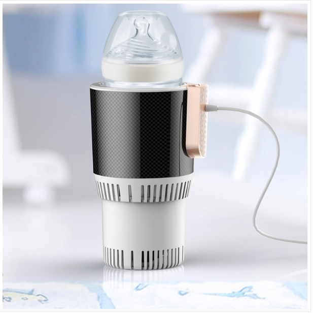 Portable smart cooling and heating cup (Color: White)