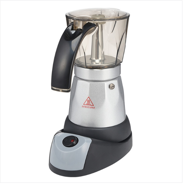 3 to 6 cup aluminum alloy electric Mocha coffee maker filter with EU plug