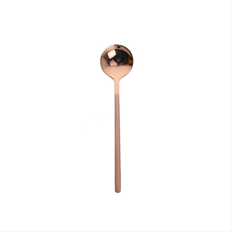 Mini coffee spoon Kitchen dessert spoon Dining Home round stainless steel coffee spoon