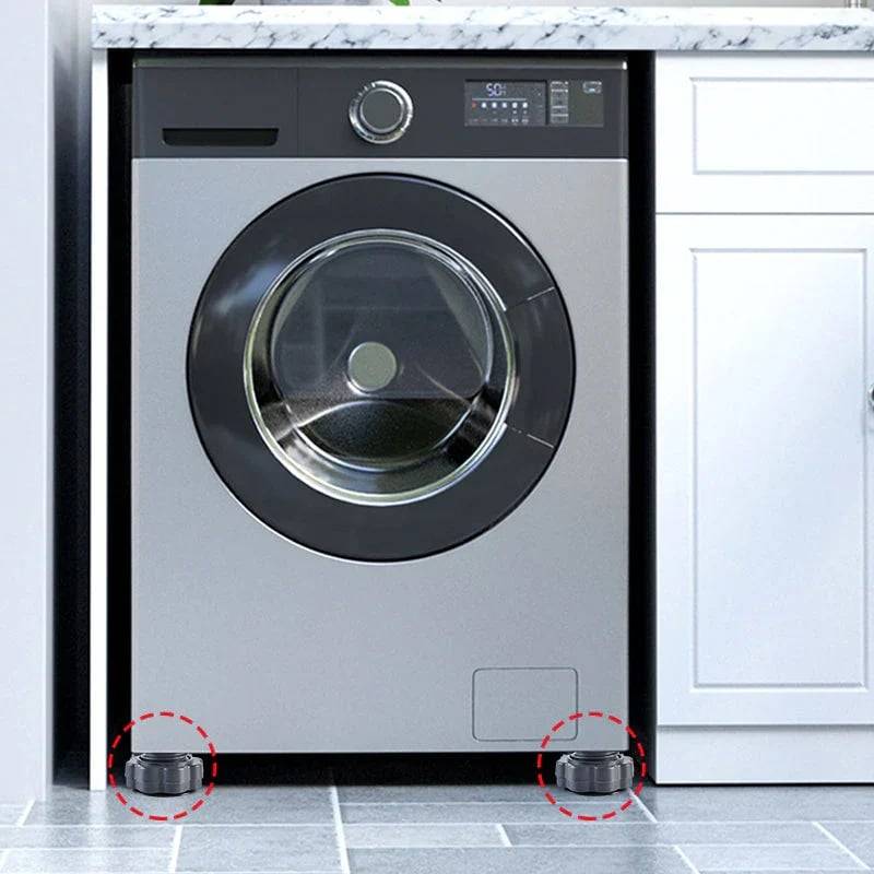 HOT SALE NOW 49% OFF - 4 Pieces Height-Adjustable Washing Machine Stand