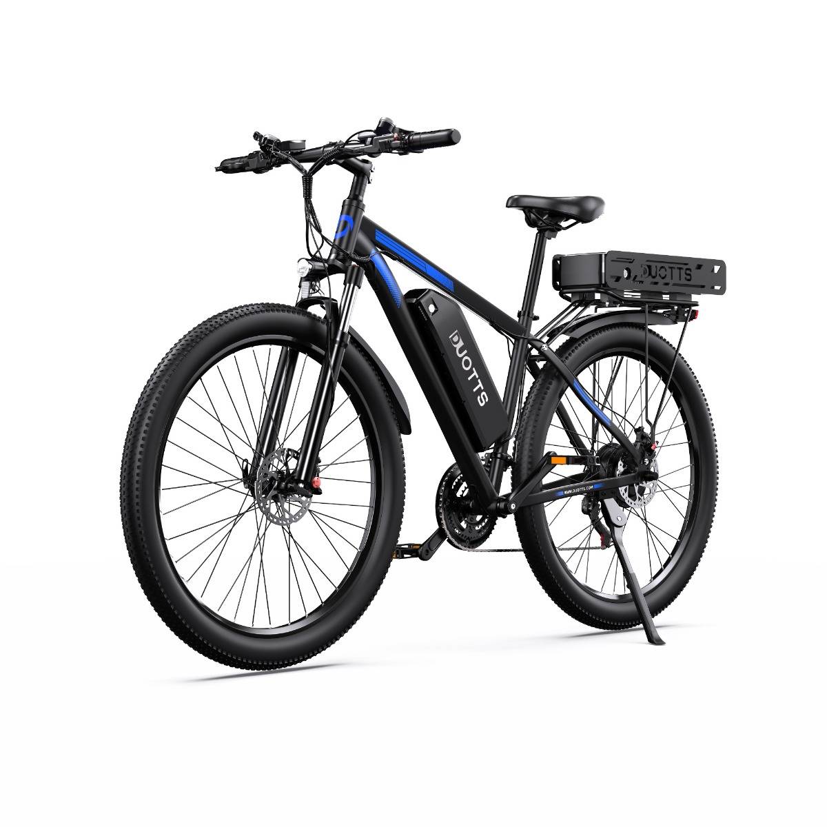 DUOTTS C29-K Electric Bike 48V 15AH+22.5AH Dual Batteries 750W Motor 29 Inch Tires 25KM/H Top Speed 150-170KM Range 150KG Load Electric Bicycle--Black