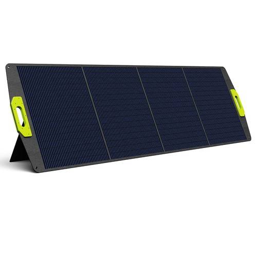 FOSSiBOT SP200(New) 200W Foldable Solar Panel, 23.4% High Cell Efficiency, ETFE Coating, Adjustable Kickstands for Home, RV, Camping, Blackout