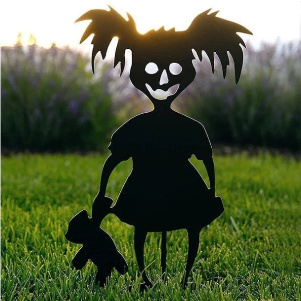 Cute And Unique Ghost Zombies - Halloween Yard Decor Metal Art