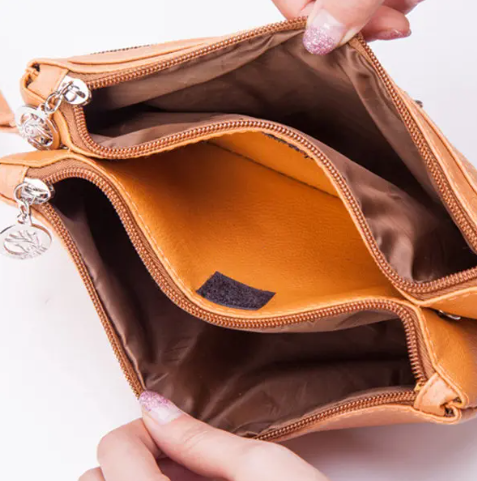 Women Long Purse Leisure Shoulder Bags Multifunction Bags