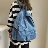 Denim backpack girl school bag leisure bag travel college style backpack school bag