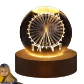 Glowing Crystal Ball Night Light with Multiple Scenes