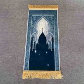 Tassel Pilgrimage Blanket Gold Diamond Fleece Prayer Mat Muslim Prayer Blanket Ethnic Worship Rug Spot Wholesale