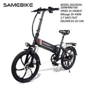 SAMEBIKE 20LVXD30 Electric Bike Folding Bicycle Moped Ebike High Speed E-bike 20 Inch 350W Motor