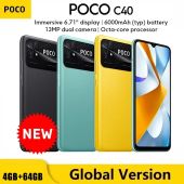 [Only ship to BR country] Smartphone Xiaomi Poco C40 64GB/4GB Green