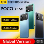 POCO X5 5G Smartphone 6.67"120Hz AMOLED DotDisplay Snapdragon 695 Octa Core NFC 33W 5000mAh Battery
