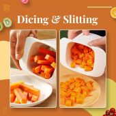 Versatile Vegetable Chopper: Dicing and Slitting Combined