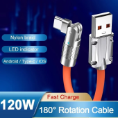 Hot sale-180° Rotating Fast Charge Cable