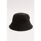 Black Toweling Detail Bucket Hat