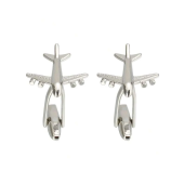 1pair Business French Style Plane Model Shaped Cufflinks Men's Suit Shirt Accessories