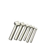 6PCS 3 Flute 90 Degree Countersink Drill Bit Round Handle HSS Wood Steel Chamfer Cutter 6.3-20.5mm for Carbon Steel/ PVC