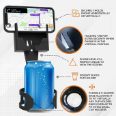 Multifunctional Phone and Cup Holder Stand for On-the-Go Convenience-Mobile Phone Seat