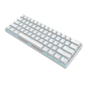 Royal Kludge RK61 Mechanical Keyboard bluetooth Wired Dual Mode 60% Golden / Ice Blue Backlit Gaming Keyboard - White Red Switch