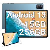 OUKITEL OKT3 Tablet Android 13, 10.5 Inch, 15GB RAM + 256GB ROM (TF 2TB) Gaming Tablet PC, 8250mAh Battery, 1920*1200 FHD+ Tablets, 16MP+8MP, Widevine L1/Octa-Core/Dual SIM 4G LTE/5G WIFI/BT5.0/GPS/OTG