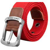  Canvas belt men women belt leisure trouser belt Korean version of the students pin buckle youth military training leather Belt Outdoor