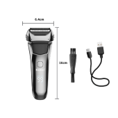Kemei KM-8512 electric shavers beard rechargeable shaving machine for men waterproof with LCD display Razor shavers bald trimmer