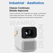 Wanbo T6 MAX Projector 4K 1080P Android9.0 Mini Projector 550ANSI 5G WiFi BT5.0 Projector AI Voice Home Theater