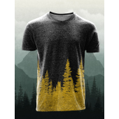 Men's Outdoor Golden Forest Short Sleeve Top