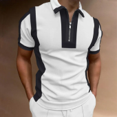 Men's Casual Printed Short Sleeve POLO T-Shirt