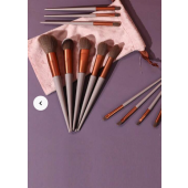 Multi-Function Cosmetic Brush Set, 13pcs Fiber Makeup Brush Kit For Women With Storage Bag