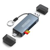 CF/SD/TF card reader 3-in-1 SD memory card microSD DSLR typeC dual-use otg car USB card reader