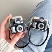 Vintage electroplated imitation camera Airpods case