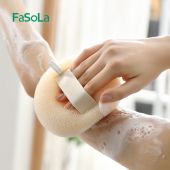FaSoLa Bath Shower Loofah Sponge Pouf Ball Body Wash Scrubber Shower Essential Skin Care Men Women Beauty Bathing Accessories