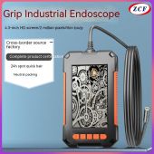 HD pipeline camera with screen 8mm lens automotive repair inspector visual industrial borescope
