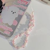 Color heart chain phone case chain