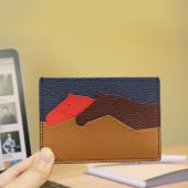 2022 New ISO BSCI Factory Eco Friendly Cow Leather Card Holder Real Leather Women Name Card Wallet