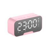 Cross-border wireless smart bluetooth speaker mirror alarm clock mini clock desktop AI card radio audio gift