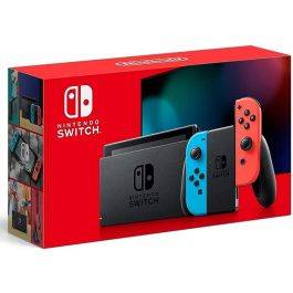 Nintendo Switch with Neon Blue and Neon Red Joy‑Con