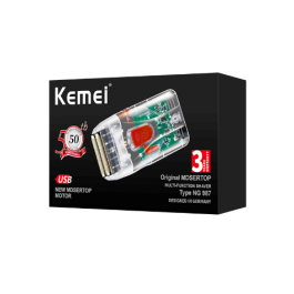 New Style Kemei Portable Usb Charging Blades Transparent Body Electric ...